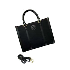 Tory Burch Canvas and Leather Tote Bag (NMBA009)