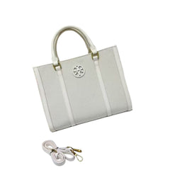 Tory Burch Canvas and Leather Tote Bag (NMBA009)