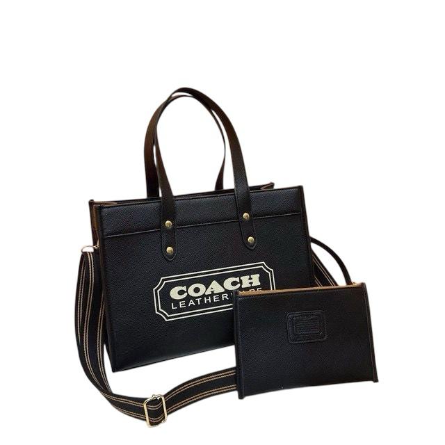 Coach Signature Logo Tote with Pouch (VVBA009)