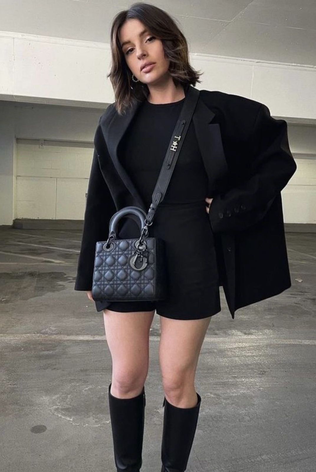 'Limited' Dior Lady Dior Quilted Monochromatic Handbag (HHCA049VB)