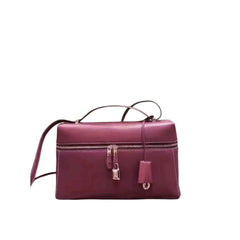 Structured Leather Top Handle and Shoulder Bag (NMBA009J)