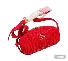 Miu Miu Quilted Leather Shoulder Bag (BVBA009V)