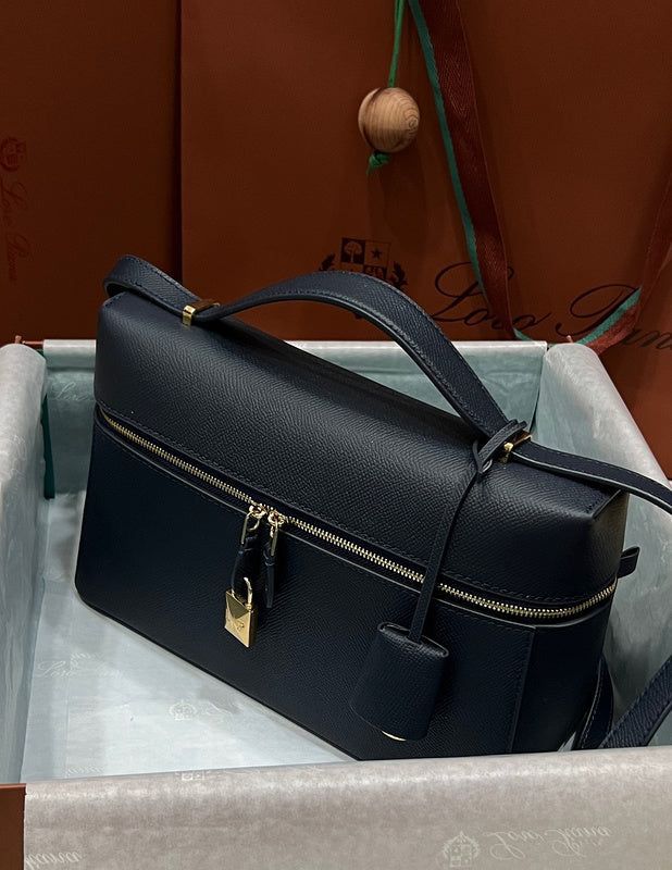 Structured Leather Top Handle and Shoulder Bag (NMBA009J)