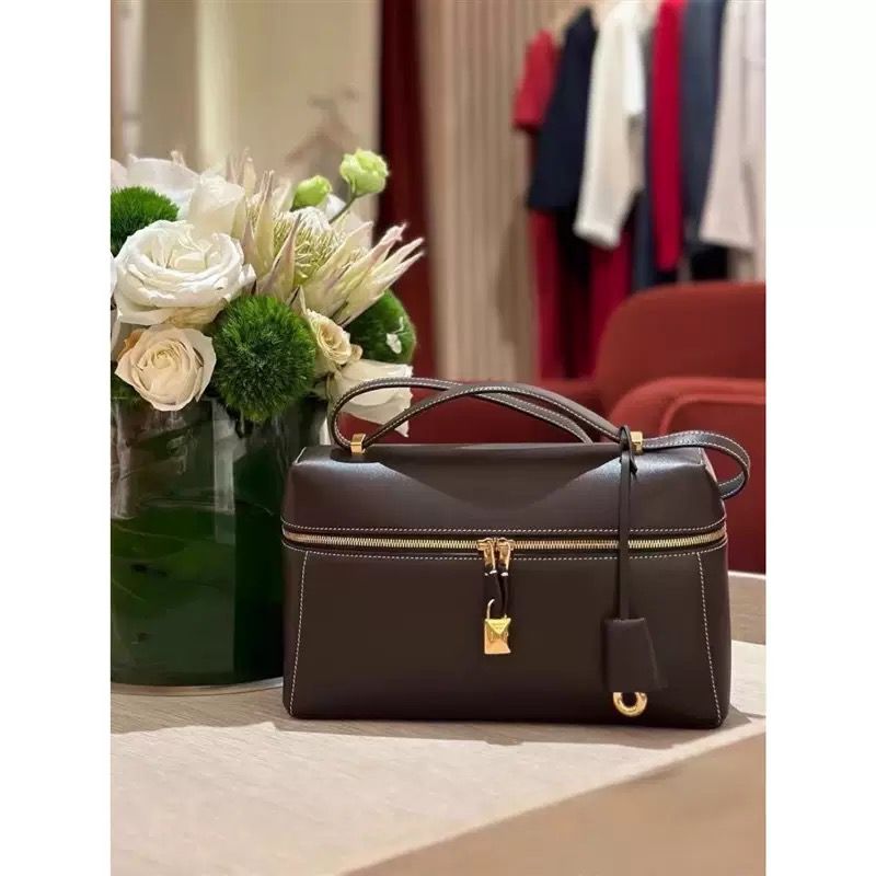 Structured Leather Top Handle and Shoulder Bag (NMBA009J)
