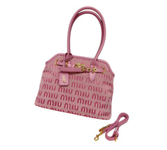 Patterned Designer Handbag with Top Handles (HBBA009)