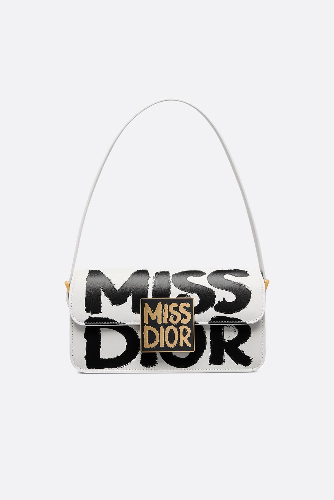 Miss Dior Shoulder Bag with Gold-Tone Plaque (WSCA099DL)