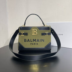 New BALMAIN Structured Top-Handle Bag (XZBA009KW)