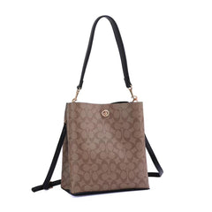 Coach Signature Monogram Bucket Bag (HGBA009KJ)