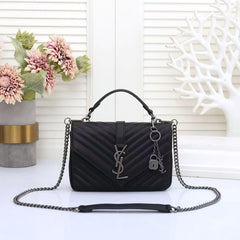 Saint Laurent Chevron Flap Bag (REBE015LB)