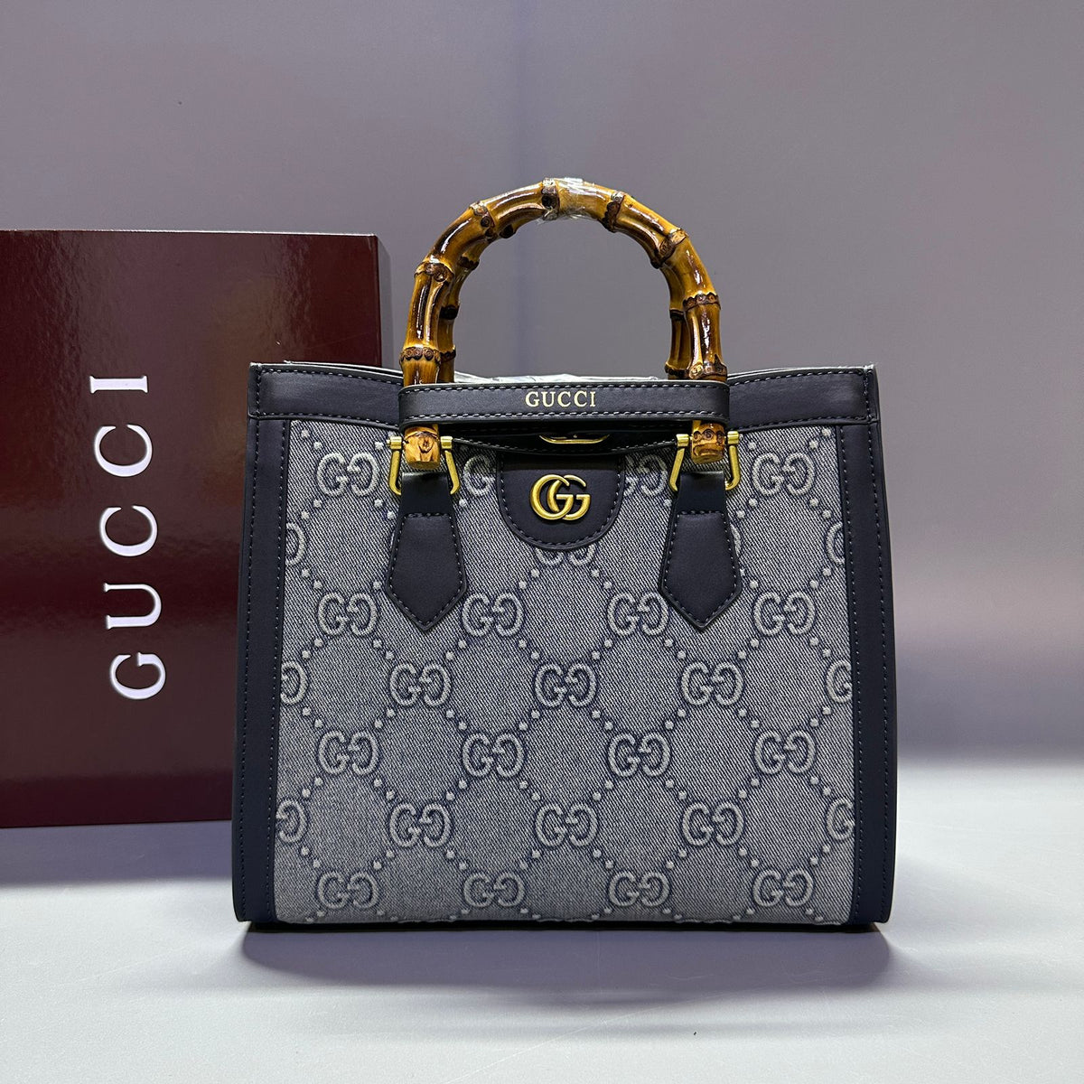Gucci GG Monogram Bamboo Handle Bag (XXBA009V)