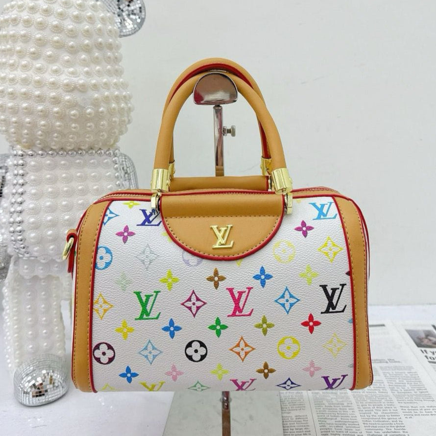 Luxury Multicolor Designer Handbag (WQBA070RT)