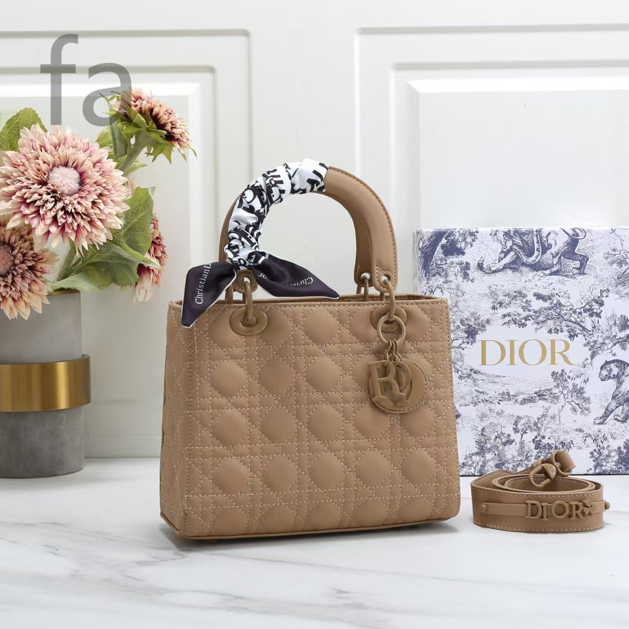 Elegant Lady Dior-Inspired Handbag (WQBA070DR)