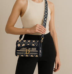 Elegant Navy Dior Crossbody Bag (PQBA009DR)