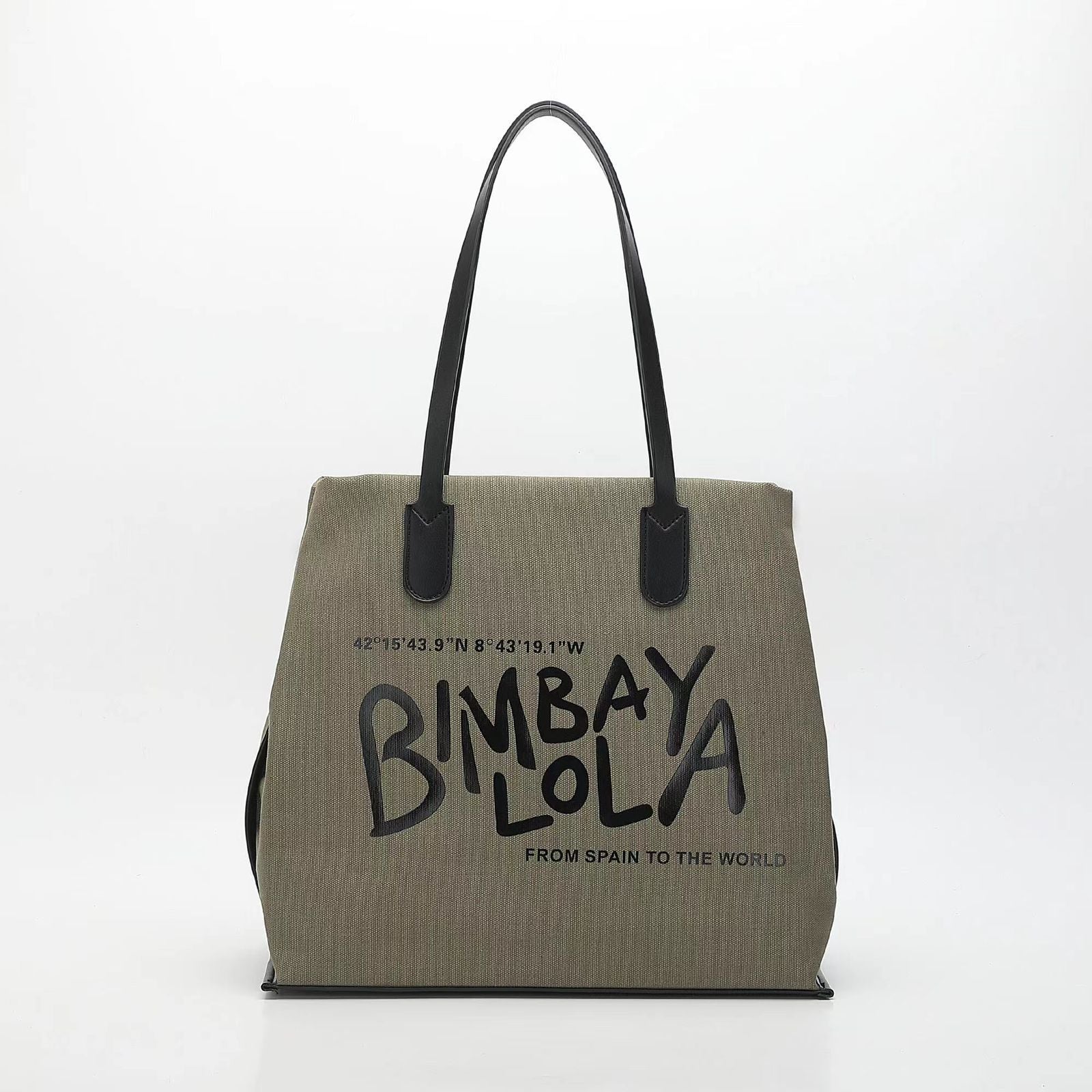 BIMBAY LOLA Canvas Tote Bag – From Spain to the World (GgBA009H)