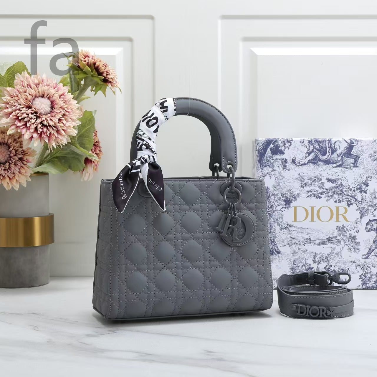 Elegant Lady Dior-Inspired Handbag (WQBA070DR)