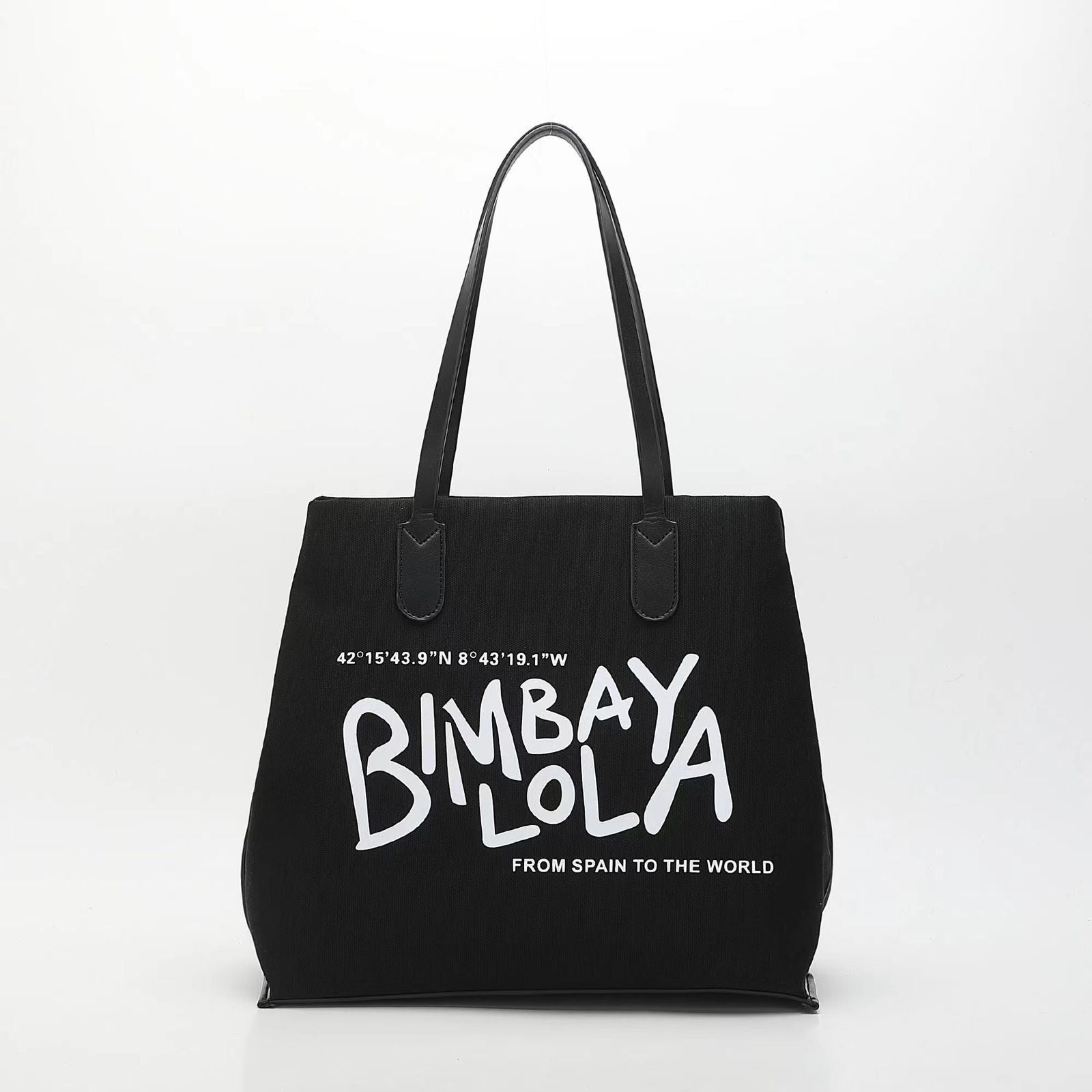 BIMBAY LOLA Canvas Tote Bag – From Spain to the World (GgBA009H)