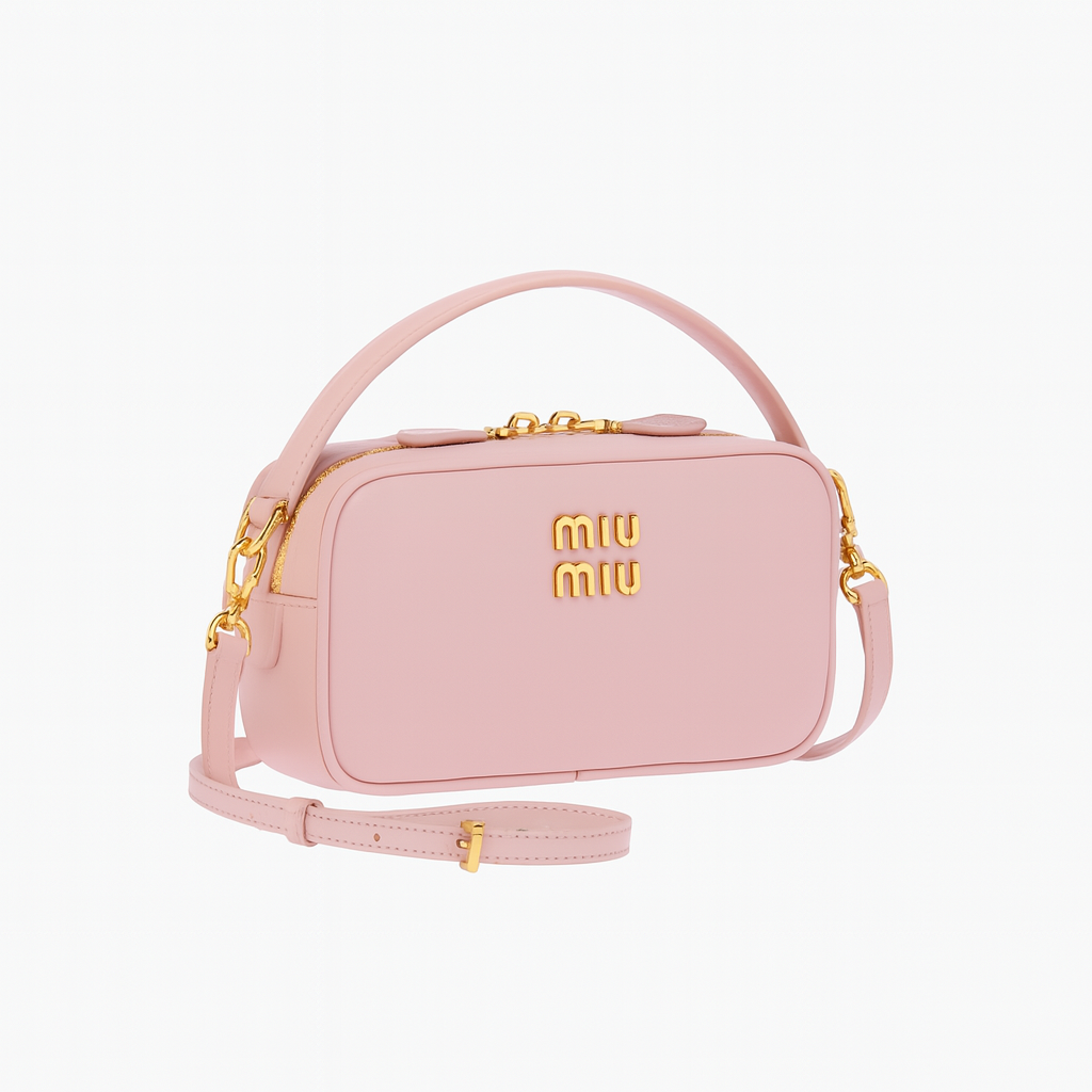 Miu Miu White Leather Crossbody – Elegant & Minimal (QTBA009AO)