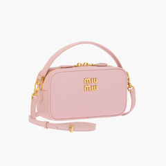 Miu Miu White Leather Crossbody – Elegant & Minimal (QTBA009AO)