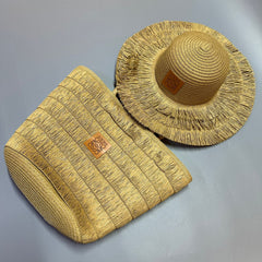 Fringe Straw Set – Tote Bag & Wide-Brim Hat (SDBA009Z)