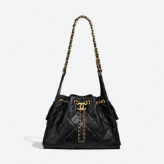 Elegant Quilted Shoulder Bag – Gold Chain Detail (WEF026HT)