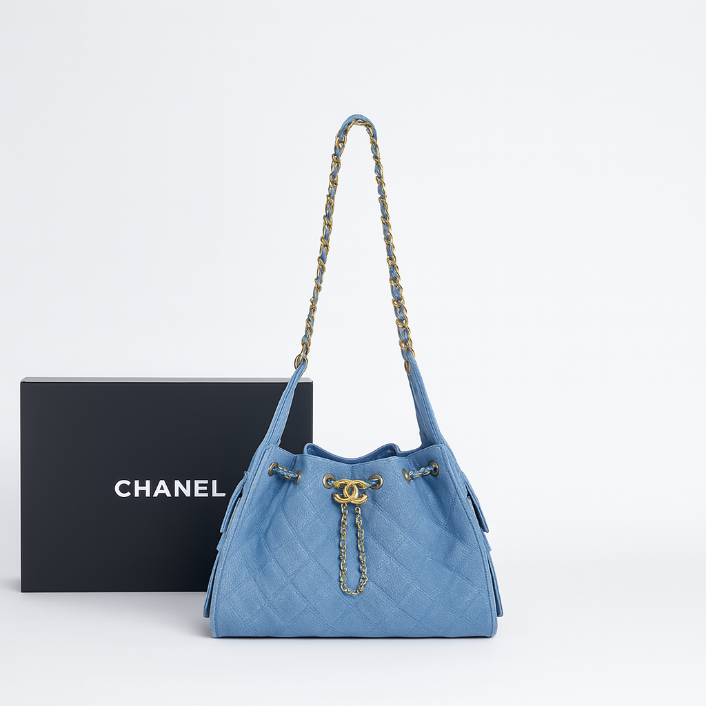 Elegant Quilted Shoulder Bag – Gold Chain Detail (WEF026HT)